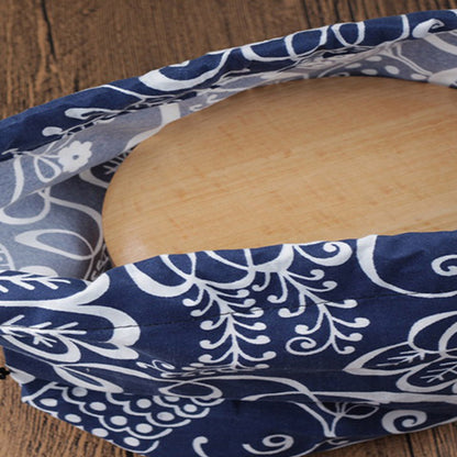 Canvas Lunch Bag Japanese Style Lunch Bags Drawstring Picnic Bag Reusable Food Storage Bags