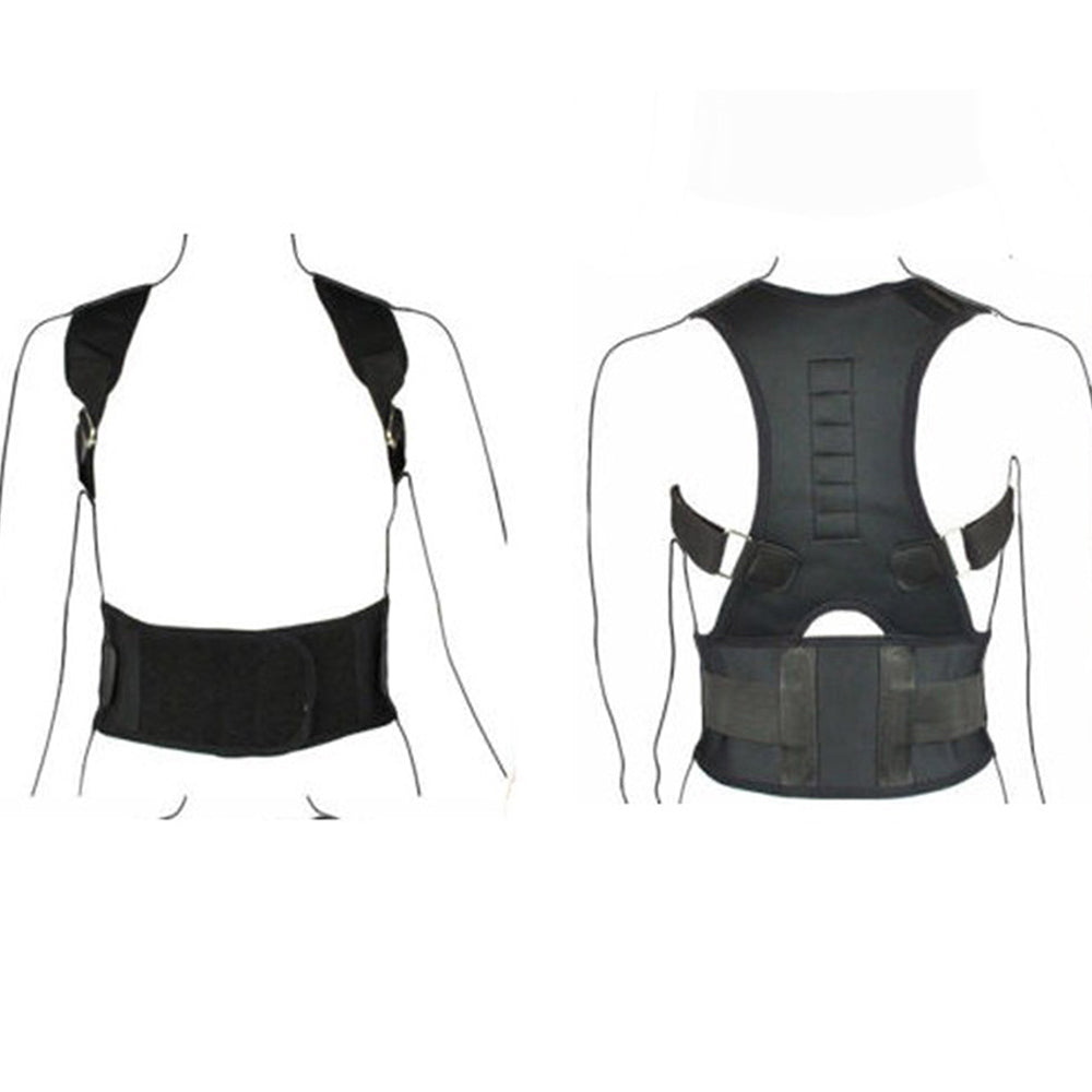 2Pcs Unisex Adjustable Rectifying Belt Back Posture Corrector