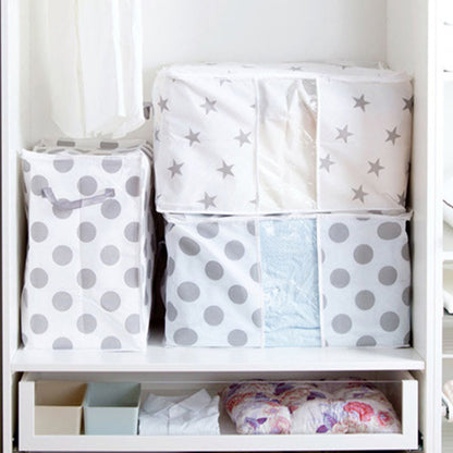 2Pcs 0r 4Pcs Clothes Quilt Blanket Storage Bag Organizer Foldable Zipper Box Light Large foldable Washable Closet Underbed Blanket Luggage Organiser Storage Bag Case Box