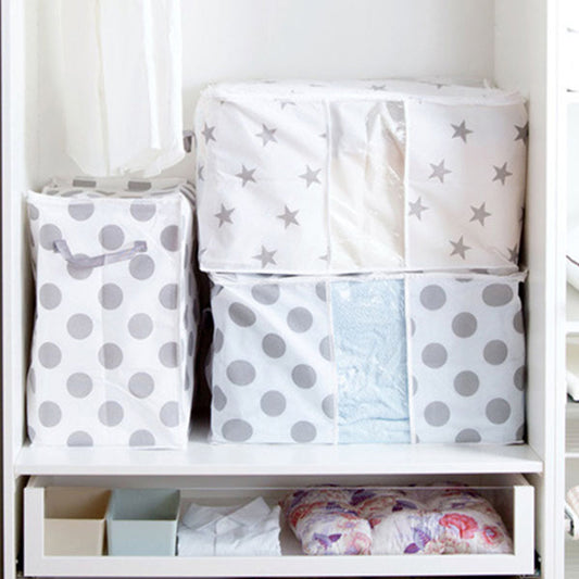 2Pcs 0r 4Pcs Clothes Quilt Blanket Storage Bag Organizer Foldable Zipper Box Light Large foldable Washable Closet Underbed Blanket Luggage Organiser Storage Bag Case Box