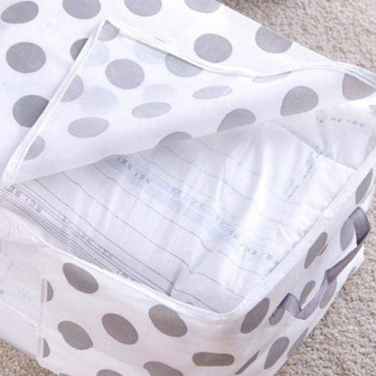 2Pcs 0r 4Pcs Clothes Quilt Blanket Storage Bag Organizer Foldable Zipper Box Light Large foldable Washable Closet Underbed Blanket Luggage Organiser Storage Bag Case Box