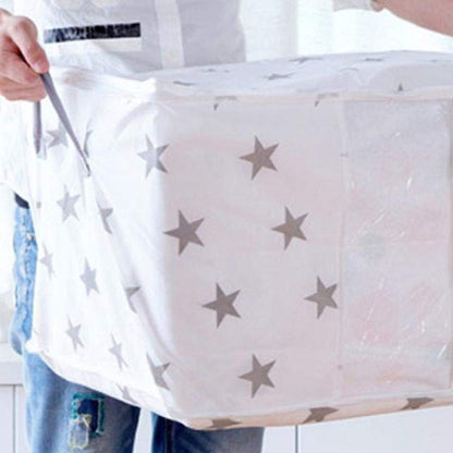 2Pcs 0r 4Pcs Clothes Quilt Blanket Storage Bag Organizer Foldable Zipper Box Light Large foldable Washable Closet Underbed Blanket Luggage Organiser Storage Bag Case Box