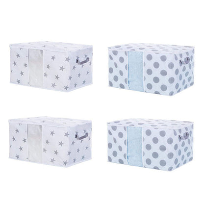 2Pcs 0r 4Pcs Clothes Quilt Blanket Storage Bag Organizer Foldable Zipper Box Light Large foldable Washable Closet Underbed Blanket Luggage Organiser Storage Bag Case Box