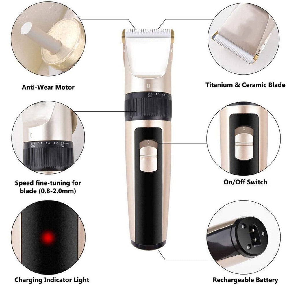 USB Cordless Electric Dog Clipper Set