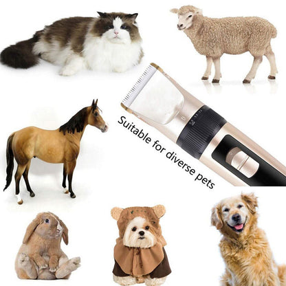 USB Cordless Electric Dog Clipper Set