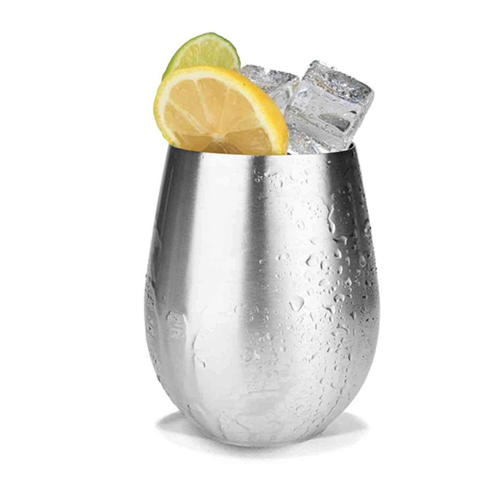 Stainless Steel Wine Glasses Goblets Champagne Bar Party Banquet