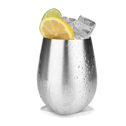 Stainless Steel Wine Glasses Goblets Champagne Bar Party Banquet