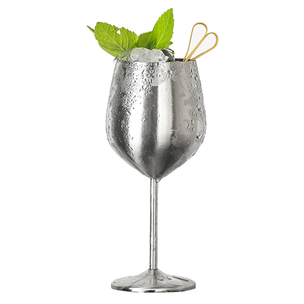 Stainless Steel Stemmed Wine Glass