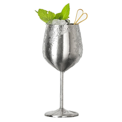 Stainless Steel Stemmed Wine Glass