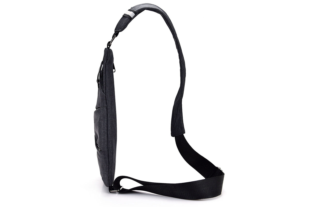 Unisex Durable Adjustable Crossbody Bag with Zipper Closure