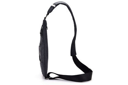 Unisex Durable Adjustable Crossbody Bag with Zipper Closure