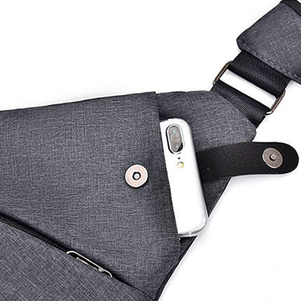 2 X Personal Anti Theft Sling Bag Shoulder Bag Chest Bag Right Shoulder Bag