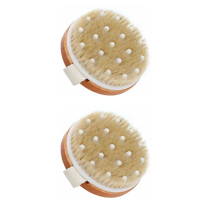 Wooden Bristle Body Brush for Wet or Dry Brushing