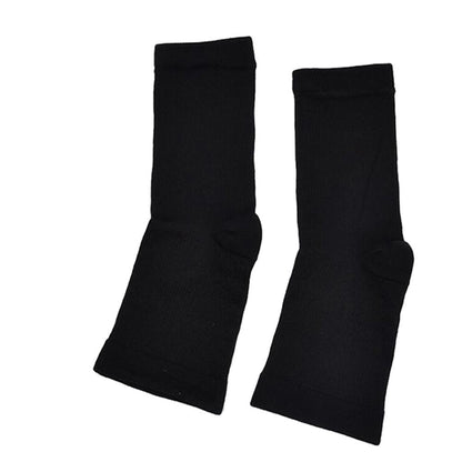 4 Pairs of Unisex Plantar Fasciitis Socks-Black