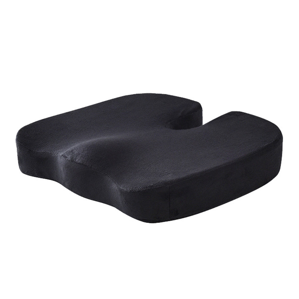 Memory Foam Seat Cushion - Black