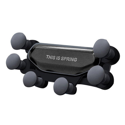 Car Phone Holder Air Vent Mount Phone Stand Soft Phone Holder Non-Slip Automatic Grip Car Phone Stand