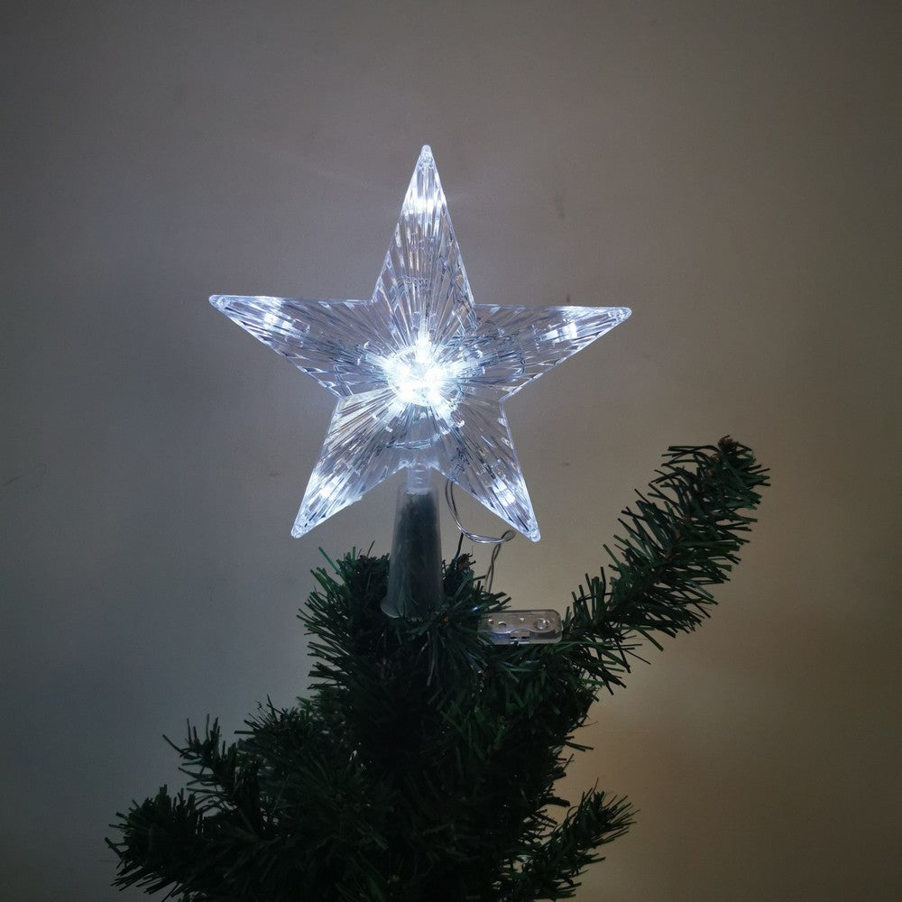 Christmas Star Tree Topper Light 30LED Star Shaped Light for Xmas Tree Home Shop Office -White