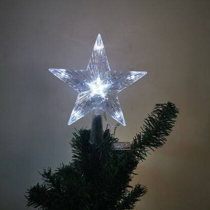 Christmas Star Tree Topper Light 30LED Star Shaped Light for Xmas Tree Home Shop Office -White