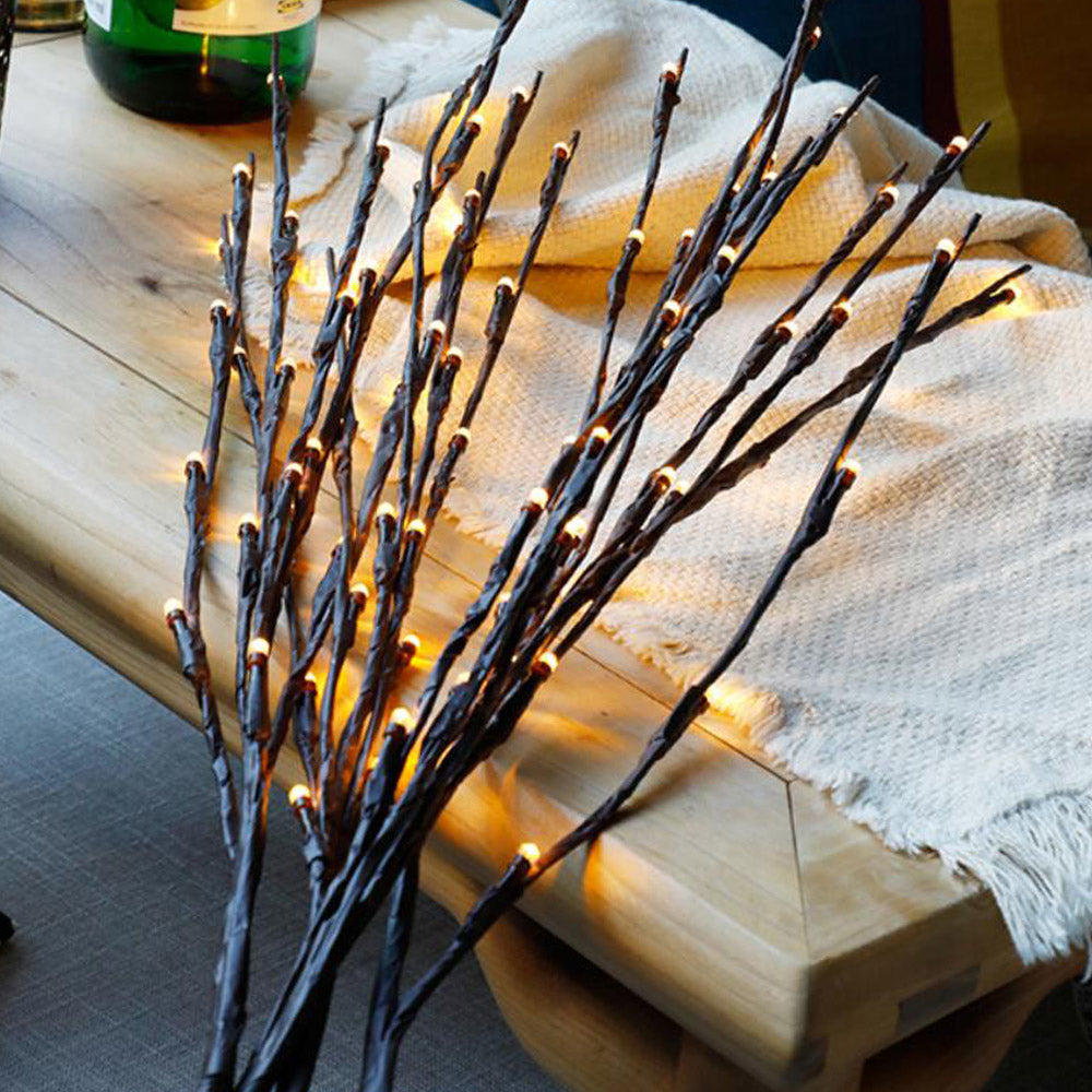 20LED Tree Branch LED Light Battery Powered Decoration Light Artificial Tree Branch LED Light for Home Decoration