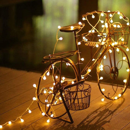 5M 50LED String Lights Battery Powered Ball Christmas String Lights for Indoor Bedroom Wedding Xmas Party Holiday Decoration