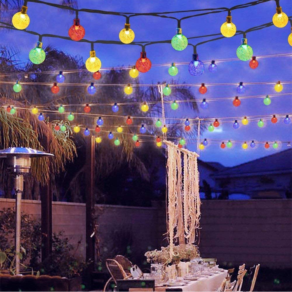 5m 50LED or 10m 100LED Solar String Light Indoor and Outdoor Garden Decoration Light Bubbles String Light LED Fairy Lights