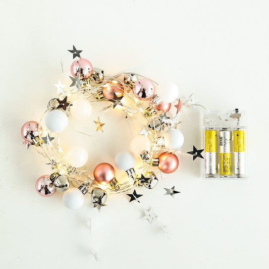 2M 20LEDs Christmas Bubble Balls String Light Battery Operated