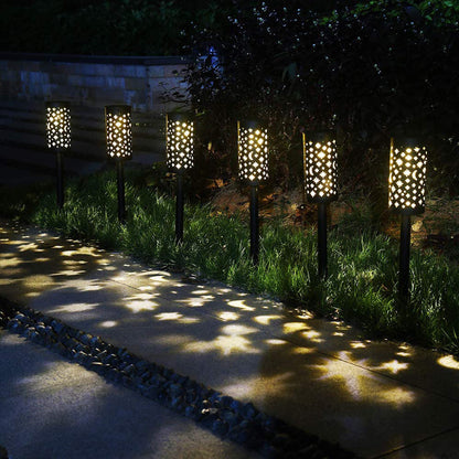 Solar Garden LED Light Outdoor Waterproof Solar Lamp Lantern Pathway Garden Stake Lights