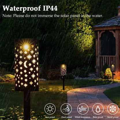 Solar Garden LED Light Outdoor Waterproof Solar Lamp Lantern Pathway Garden Stake Lights