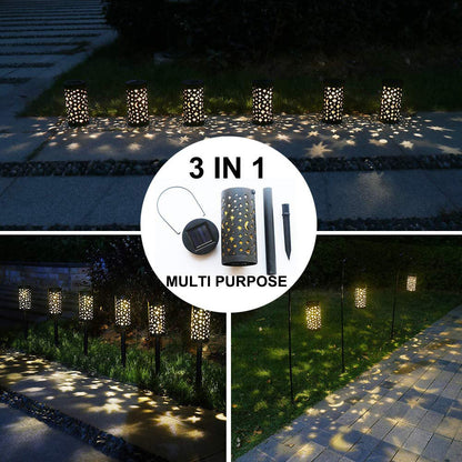 Solar Garden LED Light Outdoor Waterproof Solar Lamp Lantern Pathway Garden Stake Lights