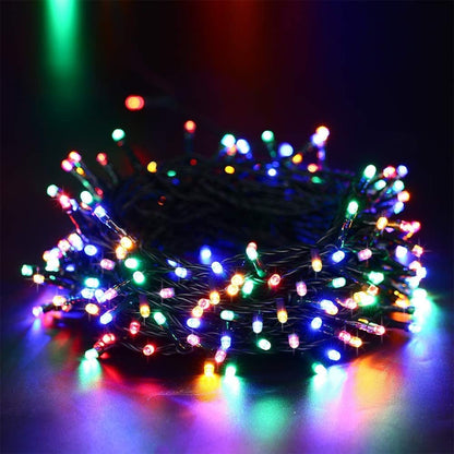32M 300LED Multicolour 8 Mode Solar String Lights Waterproof Starry Fairy Light