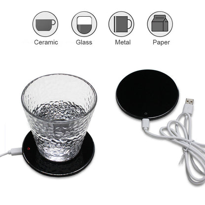Electric Coffee Mug Warmer Pad USB Tea Beverage Heating Plate Desktop Cup Pad