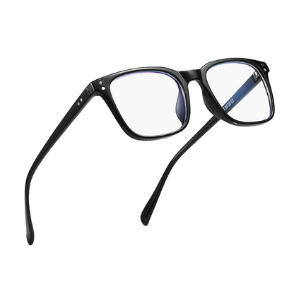 Blue Light Blocking Glasses Fashion Anti Eye Strain Eyeglasses for Computer Gaming-Black