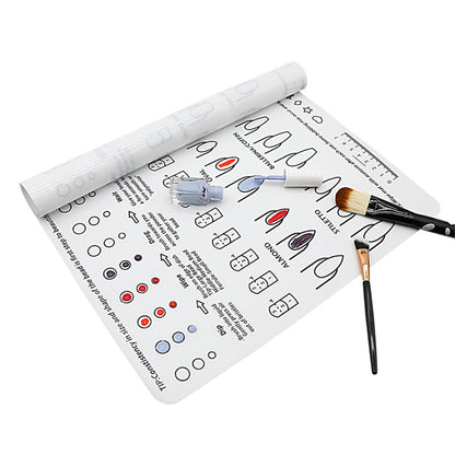 Nail Art Stamping Mat Silicone Manicure DIY Design Plate
