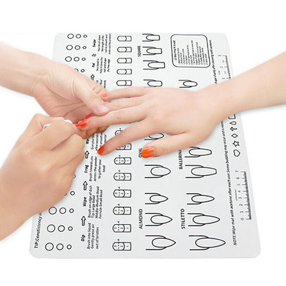 Nail Art Stamping Mat Silicone Manicure DIY Design Plate