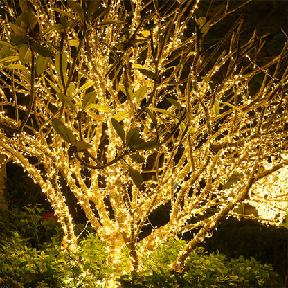 Christmas String Lights Clear Wire Fairy Tree Lights Fairy Lights for Wreath Garden Decorations -Warm light