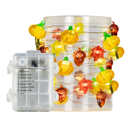 3M 40LED Pumpkin Maple Acorn Light for Halloween Christmas Decor