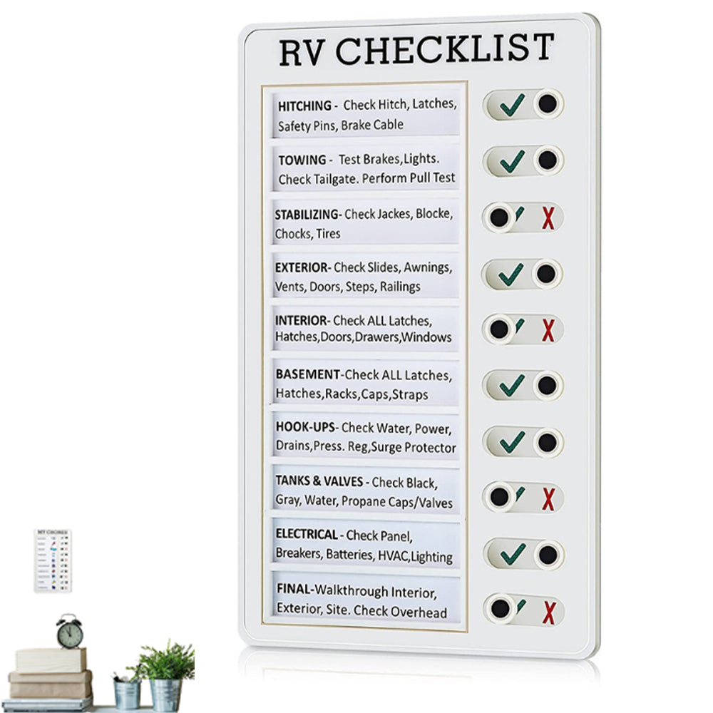 Chore Chart Memo Checklist Board Daily to Do List Planner RV Checklist Notes-Style 1