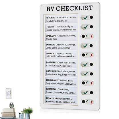 Chore Chart Memo Checklist Board Daily to Do List Planner RV Checklist Notes-Style 1