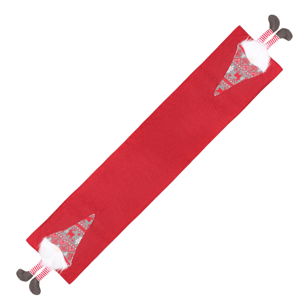 Christmas Table Runner Long Seasonal Winter Xmas Party Home Kitchen Dining Room Decor -Red