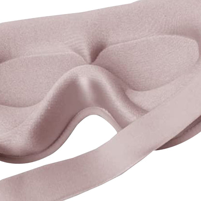 2Pcs Travel Sleep Eye Mask Soft 3D Deep Contoured Eye Covers Sleeping Blindfold -Pink