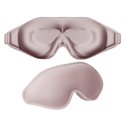 2Pcs Travel Sleep Eye Mask Soft 3D Deep Contoured Eye Covers Sleeping Blindfold -Pink