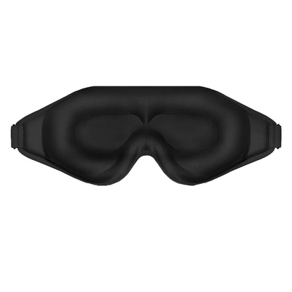 Travel Sleep Eye Mask Soft 3D Deep Contoured Eye Covers Sleeping Blindfold -Black