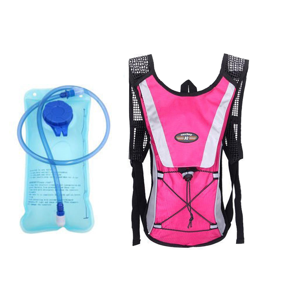 Hydration Backpack Pack with 2L Water Bladder Water Rucksack Backpack for Hiking Running Biking
