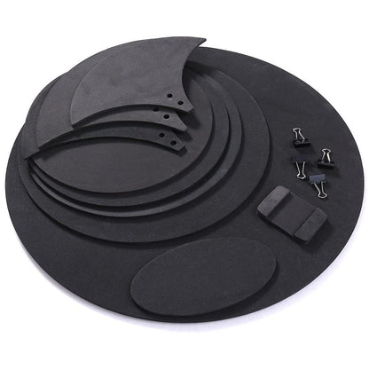 10Pcs Drum Mute Pads Set for Snare and Bass Drum Practice