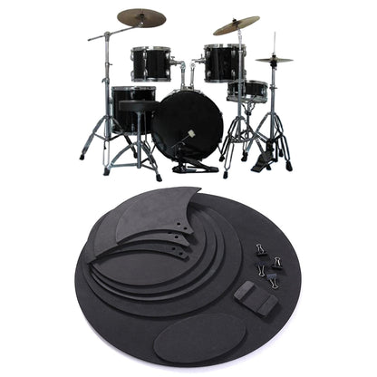 10Pcs Drum Mute Pads Set for Snare and Bass Drum Practice