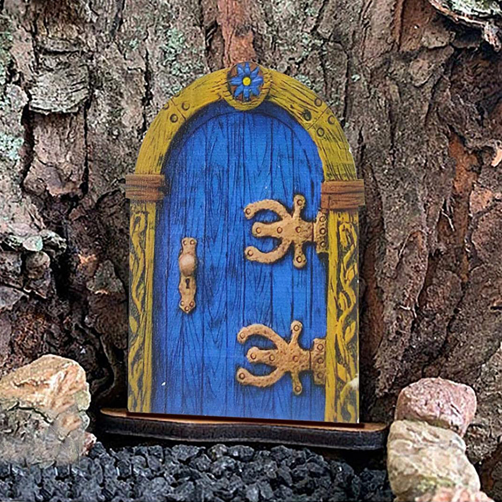 Fairy Door for Tree Decorations Set of 6pcs Mini Fairy Garden Outdoor Decor Accessories -Style 2