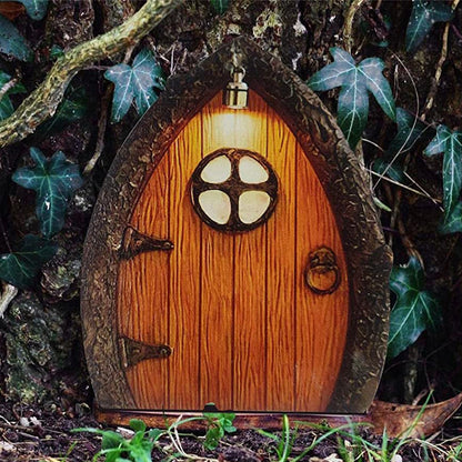 Fairy Door for Tree Decorations Set of 6pcs Mini Fairy Garden Outdoor Decor Accessories -Style 1