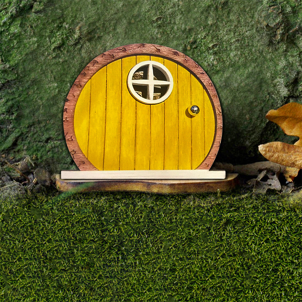 Fairy Door for Tree Decorations Set of 6pcs Mini Fairy Garden Outdoor Decor Accessories -Style 2