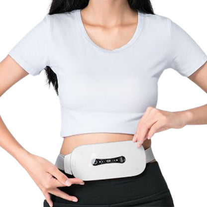 Heating Pad for Cramps USB?Period?Pain?Relief?Heating?Belt Massager -White