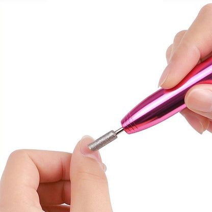 Electric Nail Drill Kit Cordless Nail Drill Portable USB Rechargeable Manicure Pedicure Tools for Acrylic Gel Nails -Rose